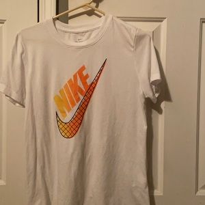 White graphic Nike Tee